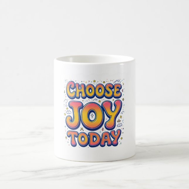 Taza De Café Mug de "Elegir alegría hoy" (Centro)