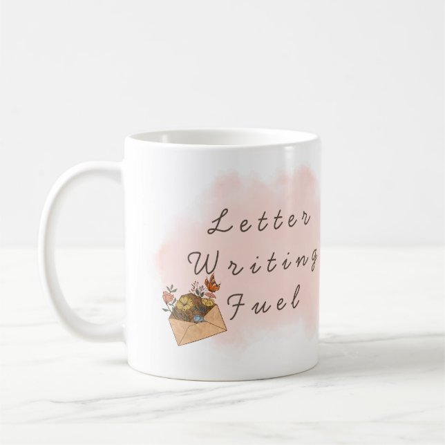 Taza De Café Mug de escritura de carta personalizada  (Izquierda)