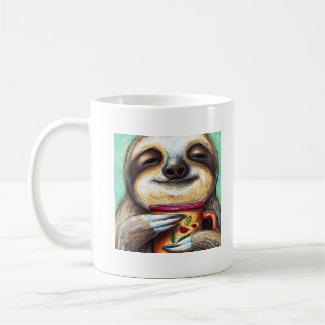 Taza De Café Mug de eslogan de cacao caliente (Izquierda)