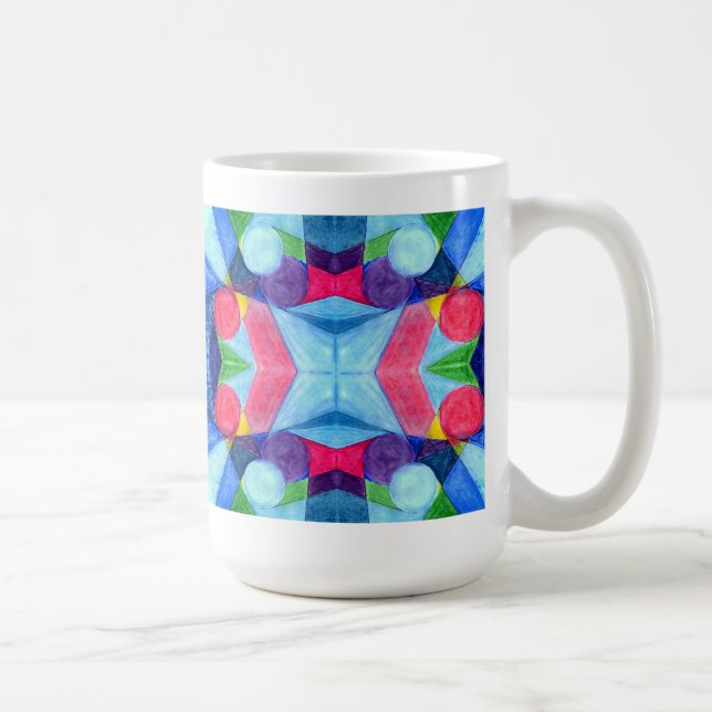 Taza De Café Mug. de esquímetros geométricos (Derecha)