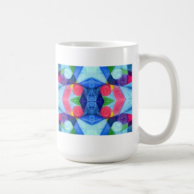 Taza De Café Mug. de esquímetros geométricos (Derecha)