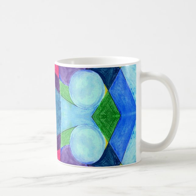 Taza De Café Mug. de esquímetros geométricos (Derecha)