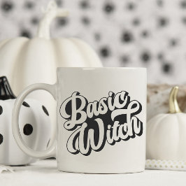 Taza De Café Mug de estilo retro básico de la bruja