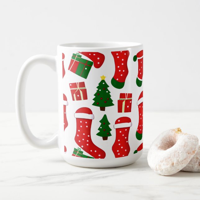 Taza De Café Mug de estocación rellena de regalos (Con donut)
