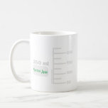 Taza De Café Mug de etiquetas grandes personalizadas de Science<br><div class="desc">Por el amante de la ciencia en tu vida. Esta taza de 10 oz se hace para que parezca una pieza de vidrio de laboratorio, con graduaciones para un vaso de 250 ml de tamaño comparable. Incluso puede personalizarlo con sus iniciales o nombre, como lo haría en una configuración de...</div>
