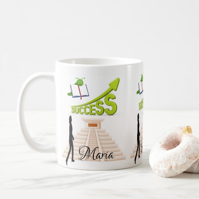 Taza De Café Mug de éxito femenino (Con donut)