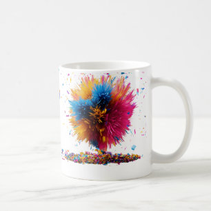 Taza De Café Mug de explosión floral clásica - 11 oz
