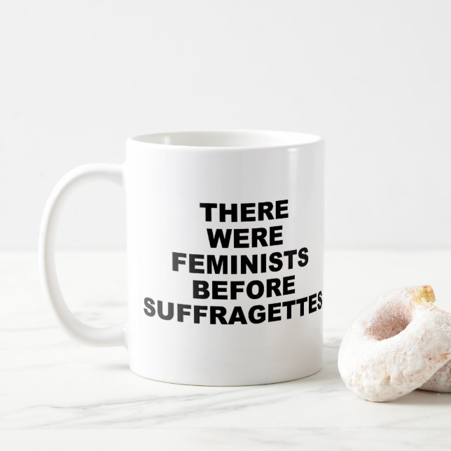 Taza De Café Mug de feminismo temprano (Con donut)