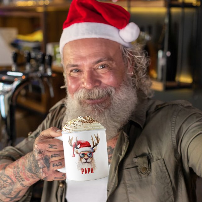 Taza De Café Mug de feriado personalizado de reno de Guay (Papa Christmas Mug Keepsake)
