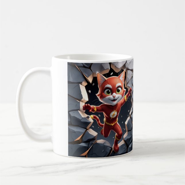 Taza De Café Mug de flash-cat (Izquierda)