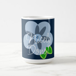Taza De Café Mug De Flor Azul Bien Hecho