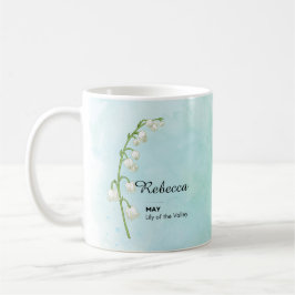 Taza De Café Mug de flor de mayo personalizado