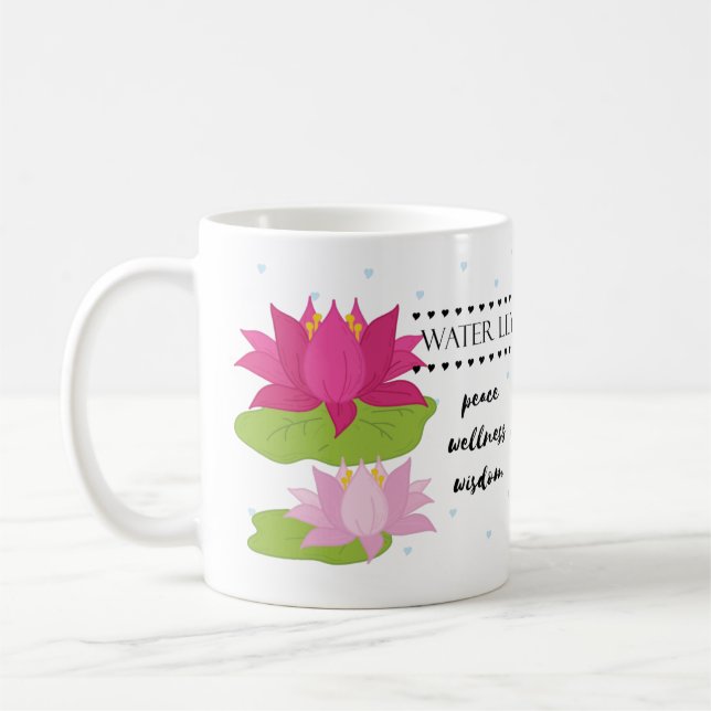 Taza De Café Mug de flor de nacimiento de julio con significado (Izquierda)