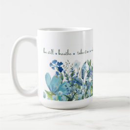 Taza De Café Mug de Floral azul 'Blooms Mindiculares'