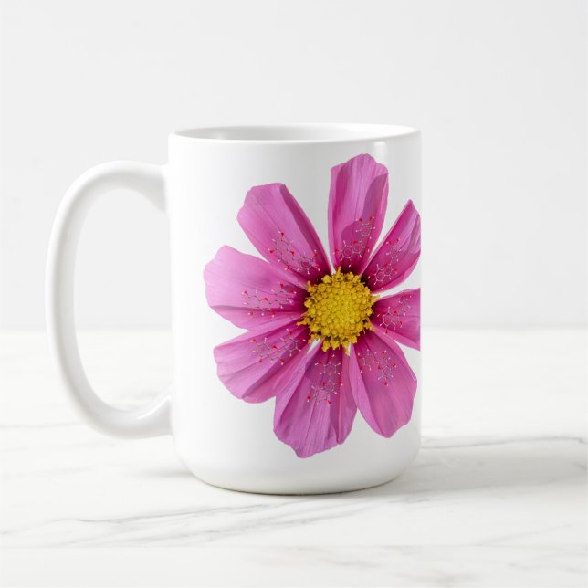 Taza De Café Mug de flores de química (Izquierda)