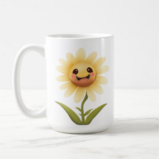 Taza De Café Mug de flores felices