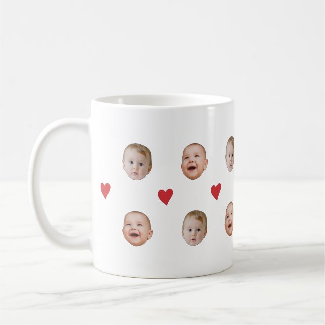 Taza De Café Mug de fotos de bebé lindo personalizado personali (Izquierda)