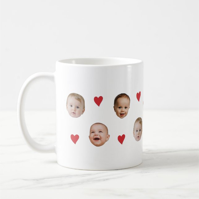 Taza De Café Mug de fotos de bebé lindo personalizado personali (Izquierda)