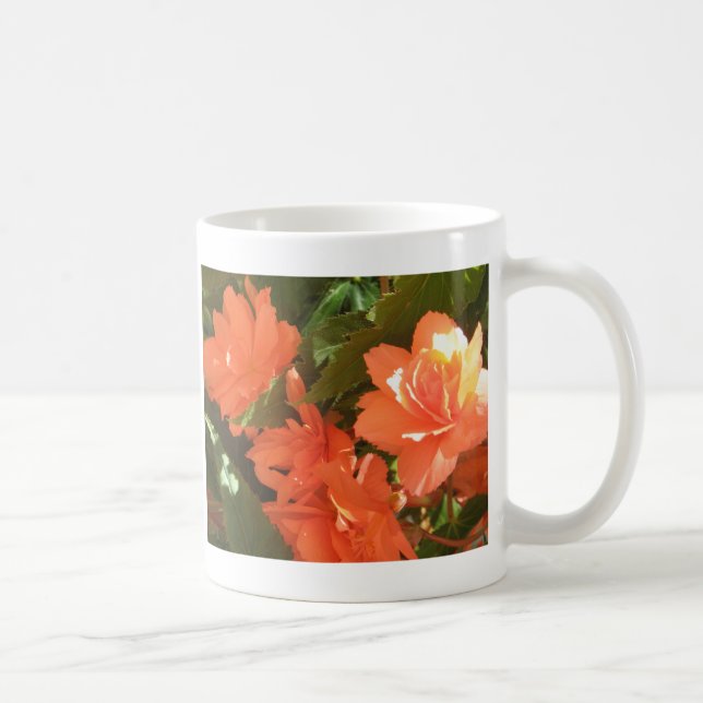Taza De Café Mug de fotos de Begonias (Derecha)