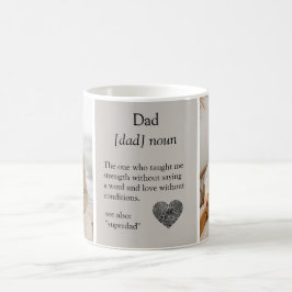 Taza De Café Mug de fotos de definición de papá personalizado