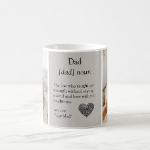 Taza De Café Mug de fotos de definición de papá personalizado