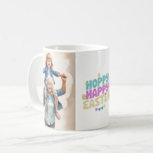 Taza De Café Mug de fotos de pascua feliz personalizada - regal