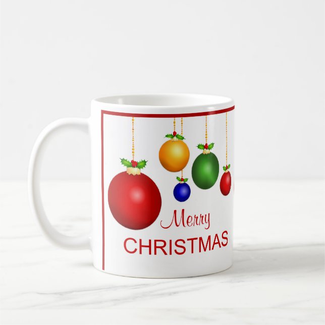 Taza De Café Mug de fotos navideñas de Merry (Izquierda)