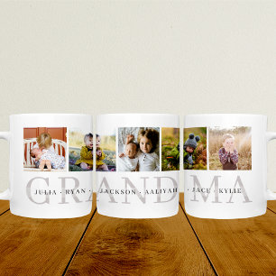 Taza De Café Mug de fotos personalizadas de la abuela