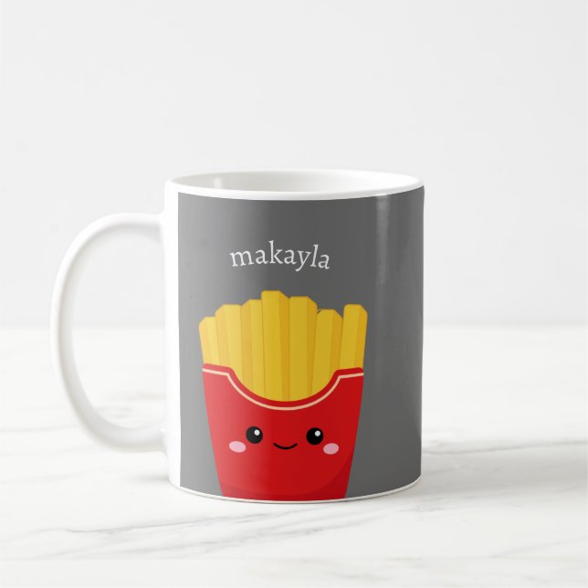 Taza De Café "Mug de frutas kawaii personalizadas" (Izquierda)