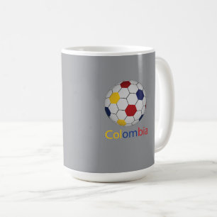 Taza De Café Mug de fútbol de Colombia