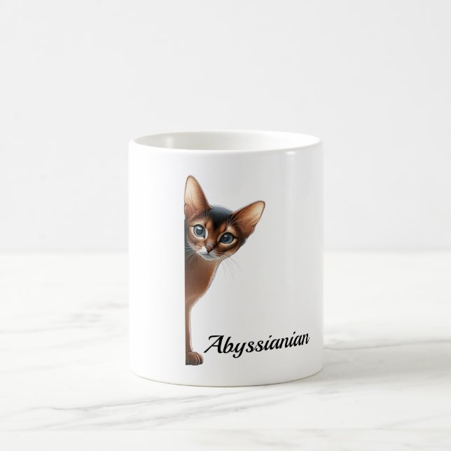 Taza De Café Mug de gato abysiano (Centro)