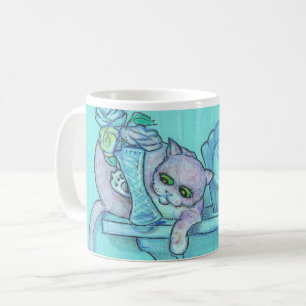 Taza De Café Mug de gato curioso