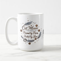 Mug de gato de lujo para mamá - impulsado por puro