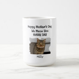 Taza De Café Mug de gato del día de la madre personalizada