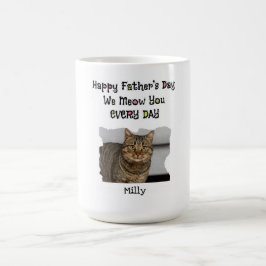 Taza De Café Mug de gato del día del padre personalizado