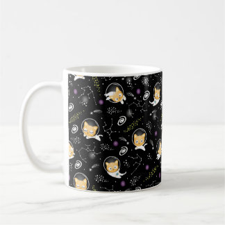 Taza De Café Mug de gato espacial - Gatos astronautas en galaxi