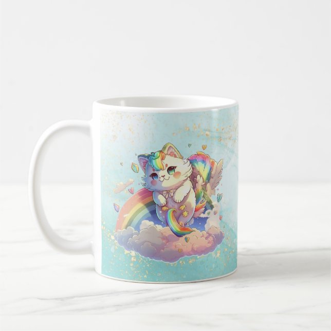 Taza De Café Mug de gato lindo (Izquierda)
