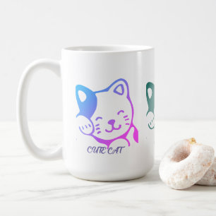 Taza De Café Mug de gato lindo