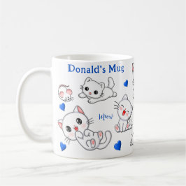 Taza De Café Mug de gato y ratón personalizados