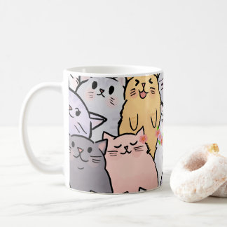 Taza De Café Mug de gatos adorables
