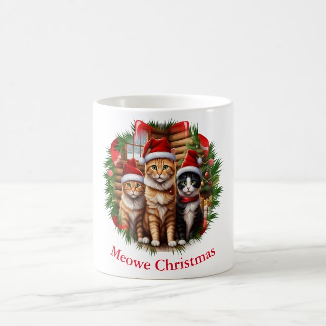 Taza De Café Mug de gatos para Navidades (Centro)