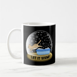 Taza De Café Mug de glóbulos de nieve de litro Kitty