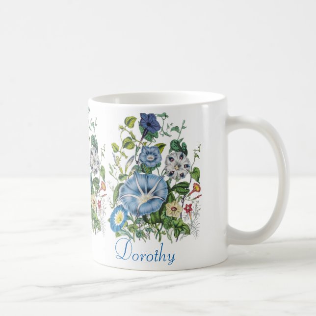 Taza De Café Mug de glorias matutinas personalizadas (Derecha)
