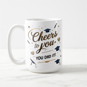 Taza De Café Mug de graduación: elegante tapón de oro