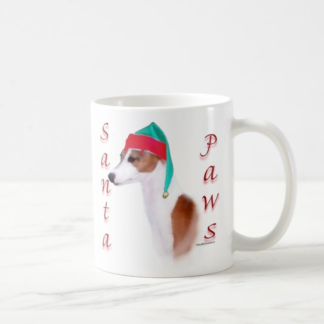 Taza De Café Mug de Greyhound Santa Paws (Derecha)