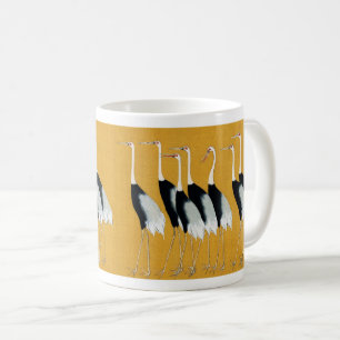 Taza De Café Mug de grullas japonesas