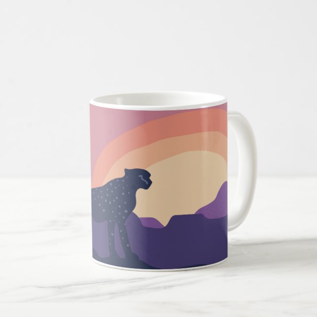 Taza De Café Mug de guepardo indomable (Anverso derecho)