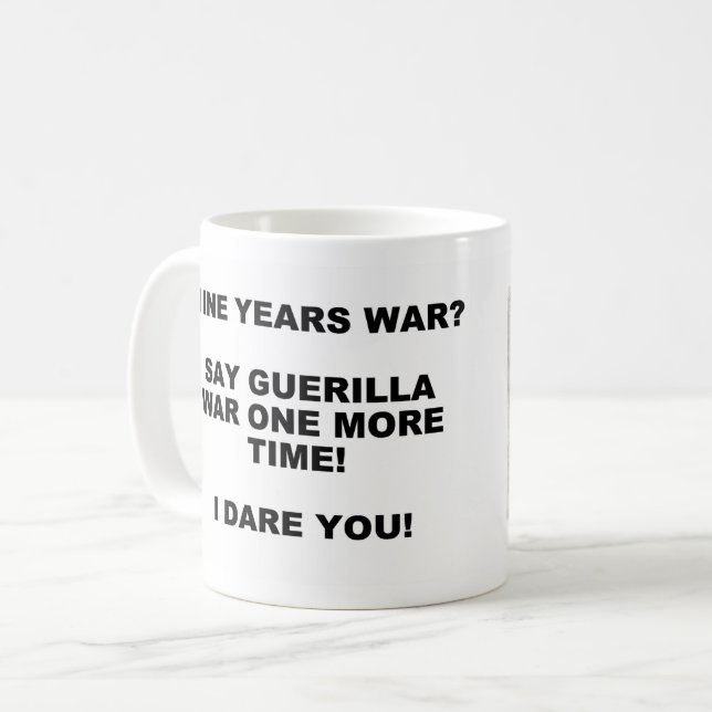 Taza De Café Mug de guerra de nueve años (Anverso izquierdo)