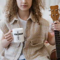 Mug de guitarra de rock