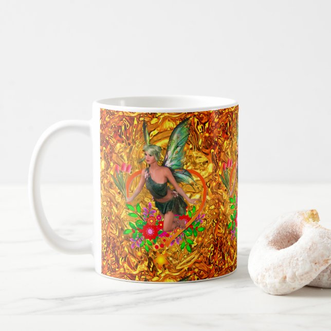 Taza De Café Mug de hadas (Con donut)